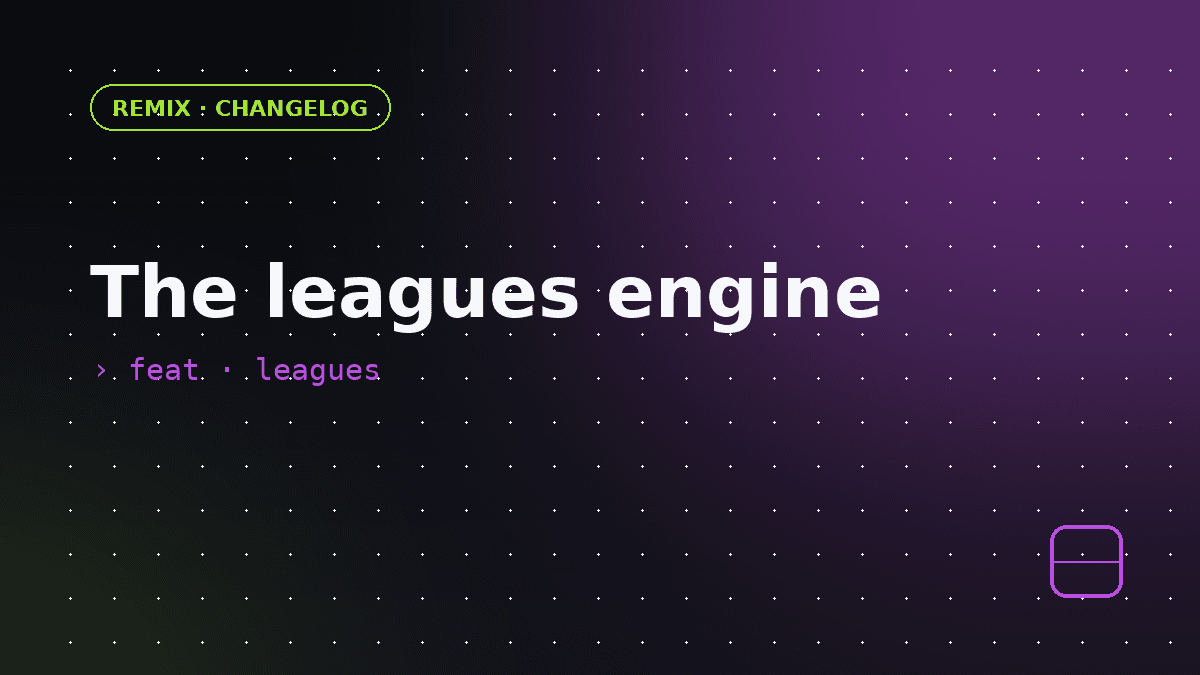 Leagues — your score now means something
